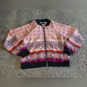 MY MICHELLE girlsColorful Patterned Bomber Jacket‎